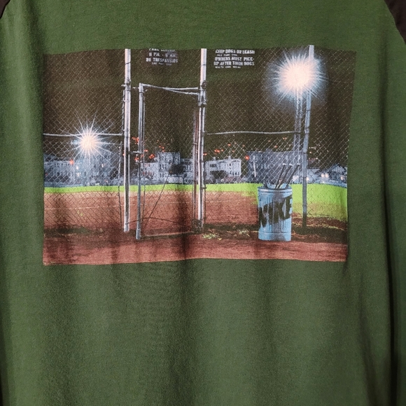 Nike Ringer Tee Size Large Green and Black - Picture 6 of 6